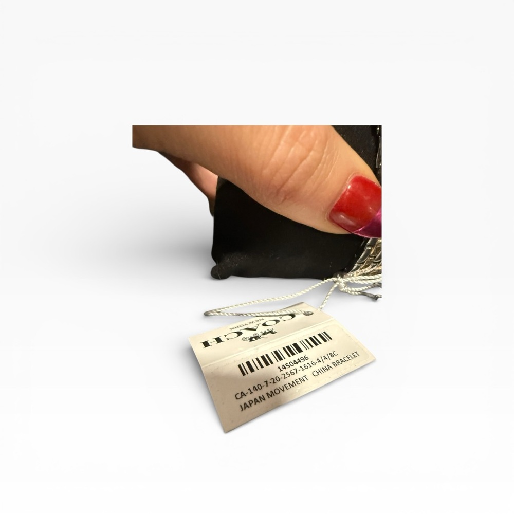 Coach New York Two Tone Square Watch NWT Boxed - Picture 3 of 7